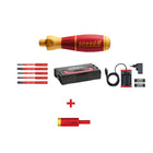 Wiha speedE® elektronischer Schraubendreher Set 1 + L-Boxx - 10 tlg. + 2x 1,5 Ah Akku + Ladegerät + Bits ( 41911 ) + Easy Torque Adapter 2,0 Nm ( 41342 ) - Toolbrothers