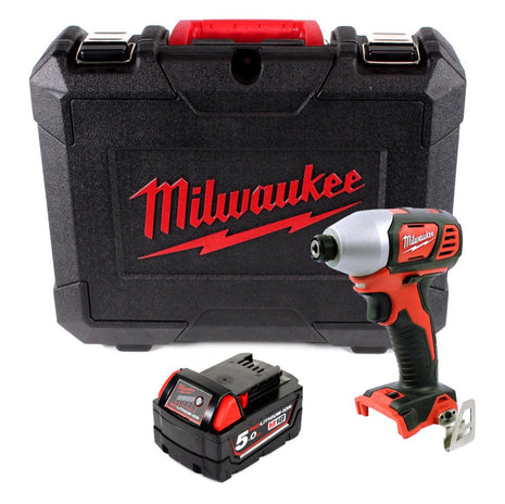 Milwaukee M18 BID-501 18 V Li-Ion Akku Schlagschrauber im Koffer + 1 x 5,0 Ah Akku - ohne Ladegerät - Toolbrothers