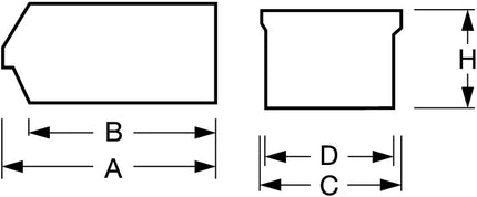 LA-KA-PE Szafka z otwartym frontem LK ( 9000449049 ) L290/266xW140xH130mm