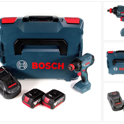 Bosch GDX 18 V-180 18 V Li-Ion Akku Drehschlagschrauber mit 180 Nm in L-Boxx + 2 x 6,0 Ah Akku + Ladegerät - Toolbrothers
