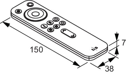 Pilot radiowy L & S LED serii Frankfurt ( 3000550054 ) 4-kanałowy