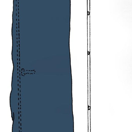 Osłona ochronna Kirchner SIMPROFLEX ( 4000369720 ) szerokość drzwi 125 cm przezroczysta