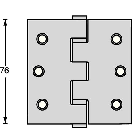 Zawias drzwiowy z łożyskiem kulkowym Intersteel ( 3000255604 ) wspornikowy matowy trzpień wysuwany ze stali nierdzewnej