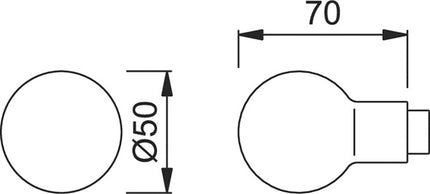 Dziurka Hoppe część 50 ( 8000348149 ) Aluminium F1 Aluminium kolor srebrny
