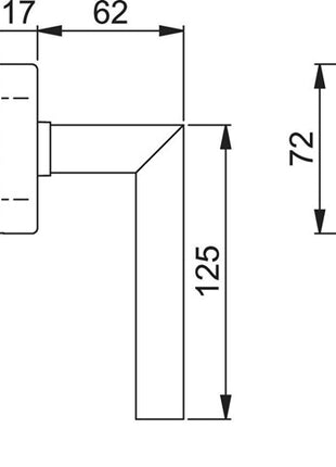 Klamka okienna Hoppe Amsterdam E0400/UD9056 ( 8003595491 ) stal nierdzewna 32-42 mm