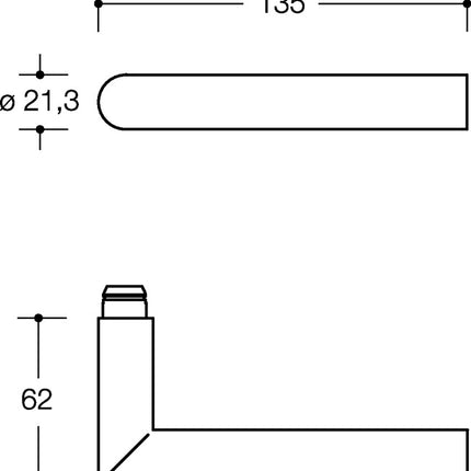 Zestaw wymienny HEWI FS 162PBR13.233 ( 8000646187 ) Poliamid 90m