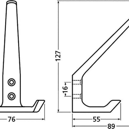 Hermeta hak 0032 ( 3000283273 ) podwójny występ 89 mm wysokość 127 mm