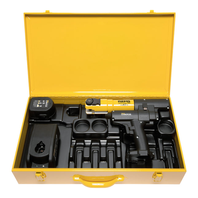 Rems Mini-Press 14 V ACC akumulatorowa prasa promieniowa 22 kN 40 mm ( 578012 R220 ) + 1x akumulator 2,5 Ah + szybka ładowarka + walizka