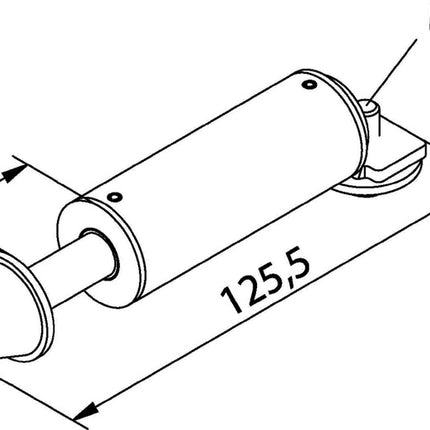 Podpórka drzwiowa HELM ( 3000255742 ) do montażu w kieszeni ściennej