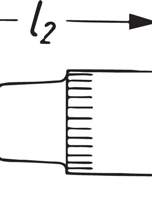 Inserto de llave de vaso Hazet 8506 (8000466401) 1/4″ PH longitud 28 mm