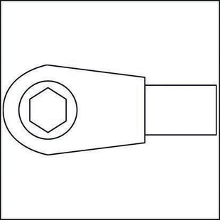 Grzechotka dwustronna z wkładką Hazet 6408 ( 8000463095 ) 9 x 12 mm 1/4 "