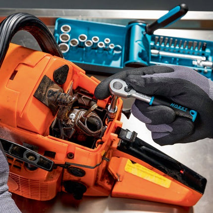 Zestaw kluczy nasadowych Hazet 856-1HP ( 8000753595 ) 38-częściowy 1/4 ″ Liczba zębów 90 sześciokątny