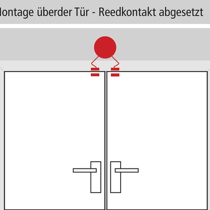 Urządzenie monitorujące GFS Dexcon ( 3000250890 ) bez alarmu wstępnego, plastikowe, czerwone