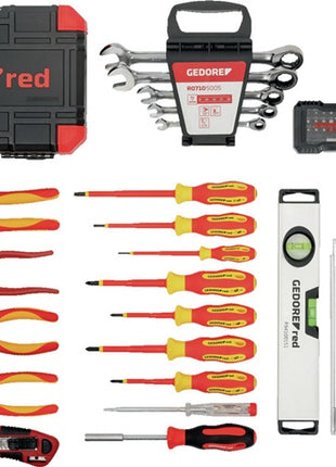 Gedore RED Coffret à outils électricien - R21652089 ( 8002655055 ) 88 pièces