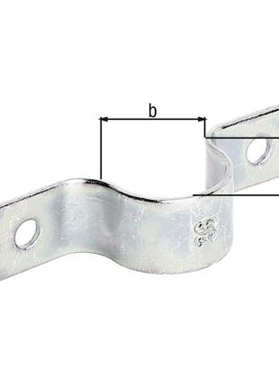 GAH Alberts Rohrschelle ( 8001566017 ) L109xB25xH36mmStahl für Rohre 31,8 mm 1 1/4”