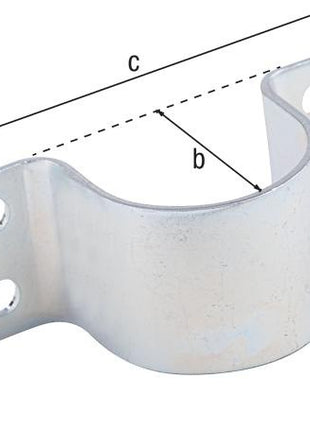 GAH Alberts Rohrschelle ( 8001716667 ) L119xB40xH44mmStahl für Rohre 44,5 mm 1 3/4”