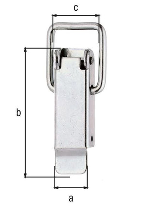 GAH Alberts Kistenverschluss ( 8002724939 ) Höhe 61 mm Breite 18 mm Stahl