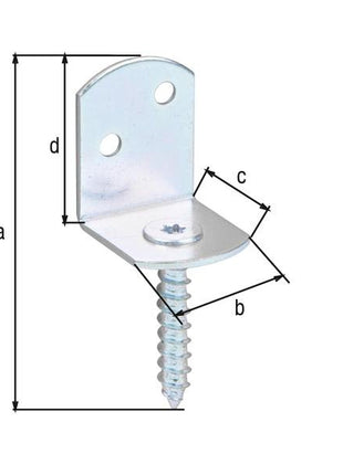 GAH Alberts Flechtzaunhalter ( 8002897887 ) 83x32x30x38mm L-Form