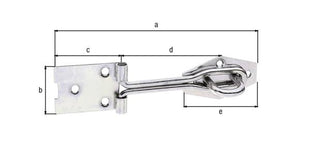 GAH Alberts loquet de sécurité ( 8002643082 ) longueur 140 mm largeur 36 mm