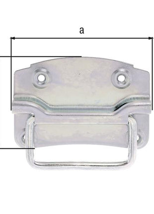 GAH Alberts Kistengriff ( 8002643800 ) Höhe85 mm Breite120 mm Anzahl Löcher 4