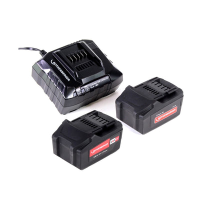 Rothenberger ROMAX 4000 Basic Set CAS zaciskarka akumulatorowa 18 V 34 kN + 2x akumulator 4,0 Ah + ładowarka + walizka