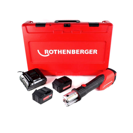 Rothenberger ROMAX 4000 Basic Set prensadora a batería 18V 34kN + 2x batería 4.0Ah + cargador + maletín