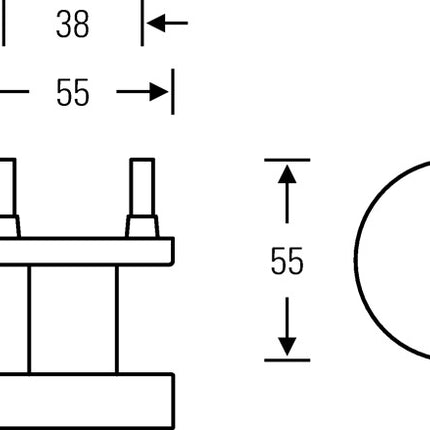 Gałka drzwiowa FSB 23 0829 03400 ( 3322002268 ) Aluminium 0105 prosta