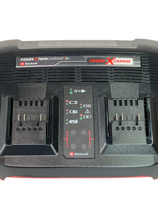 Einhell Power X-Twincharger 3A chargeur double 18 V 3 A ( 4512069 ) pour toutes les batteries Power X-Change Li-Ion