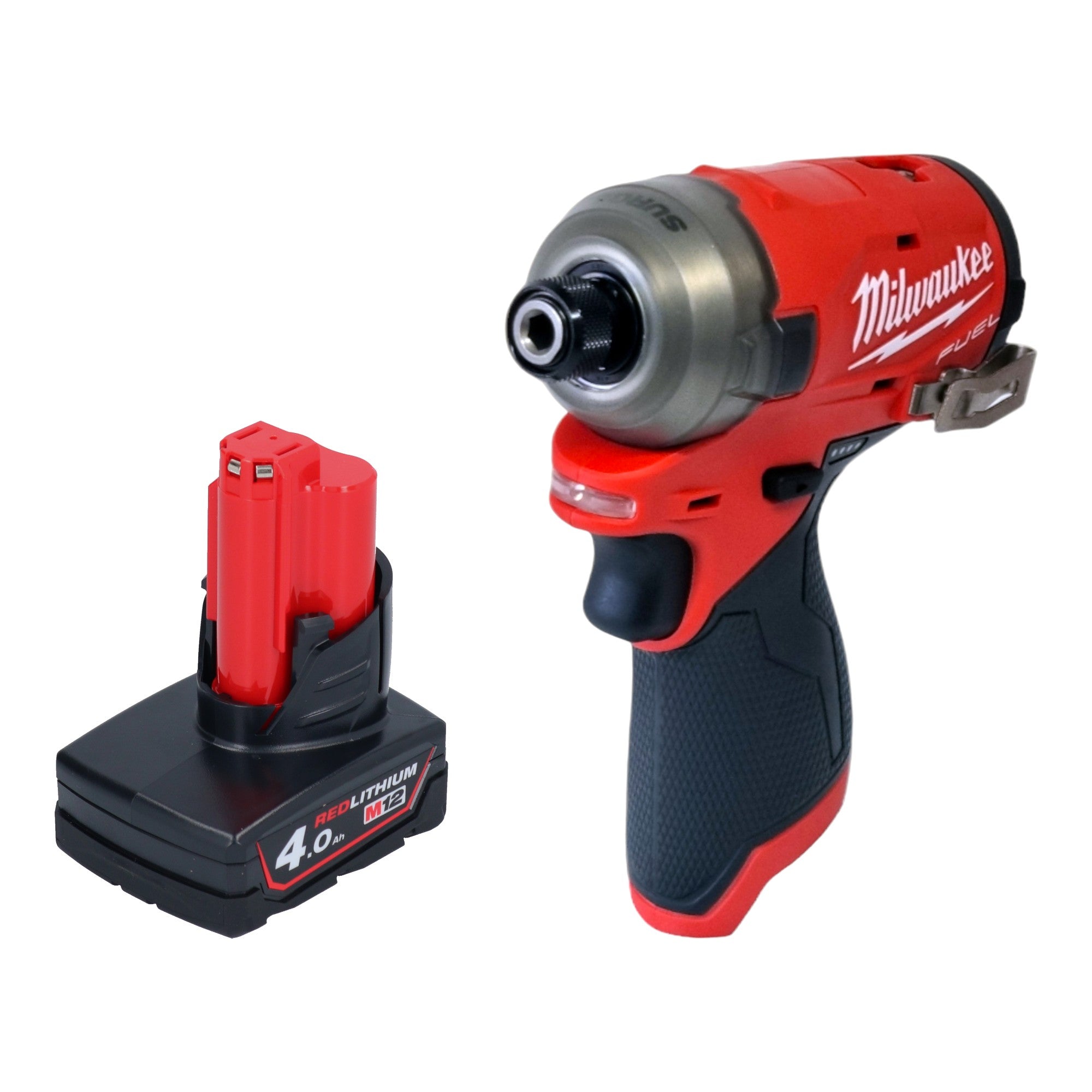 Milwaukee M12 FQID 401 Akku Schlagschrauber 12 V 50 Nm 1 4 Brushless 1x Akku 4 0 Ah ohne Ladegeraet 0 - toolbrothers