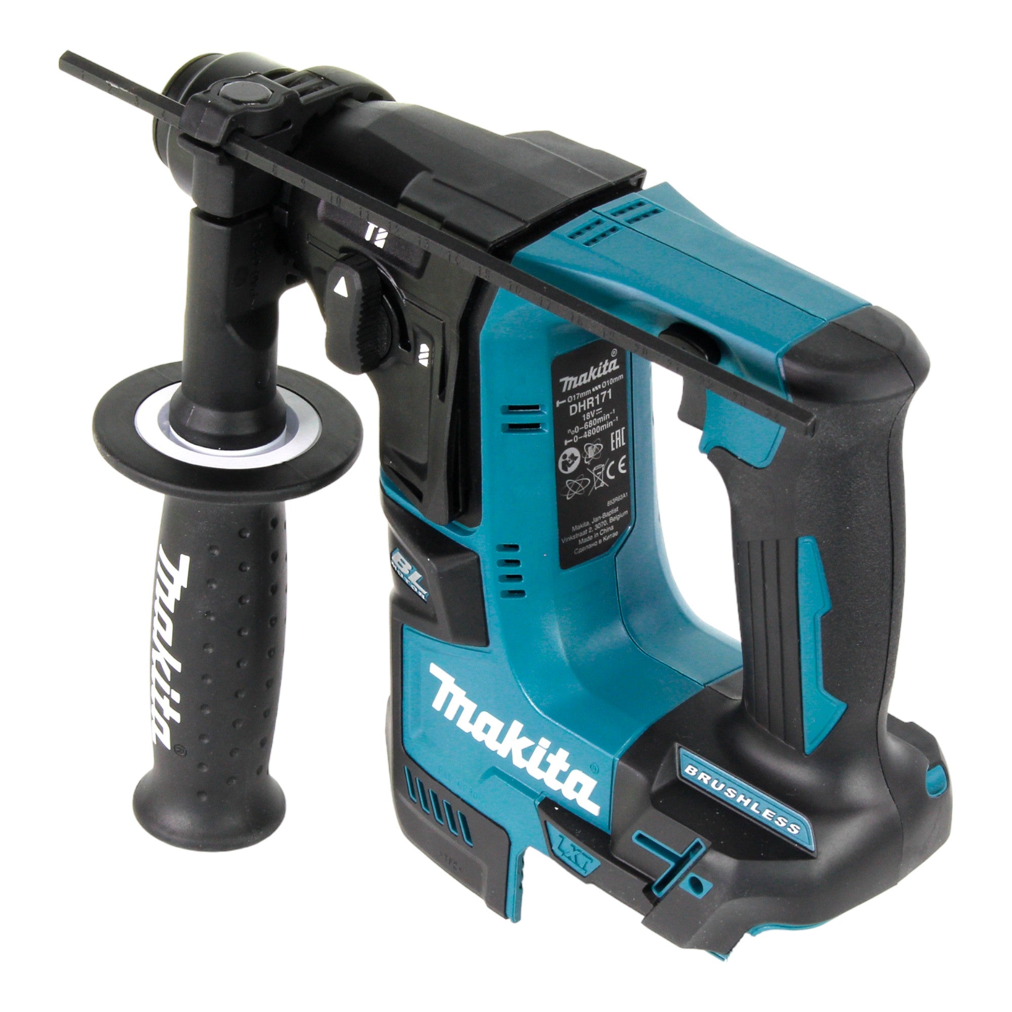 Makita DHR 171 SA1X3 Akku Bohrhammer 18 V 1 2 J SDS Plus Brushless 1x Akku 2 0 Ah Ladegeraet 65 tlg Zubehoer Set Koffer 4 - toolbrothers