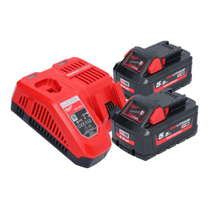 Milwaukee M18 FMT-552 akumulatorowe narzędzie wielofunkcyjne 18 V bezszczotkowe + 2x akumulator 5,5 Ah + ładowarka