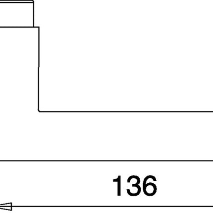 Para uchwytów dźwigniowych EDI 168 Z ( 3000261385 ) stal nierdzewna F00 kwadrat 8 mm