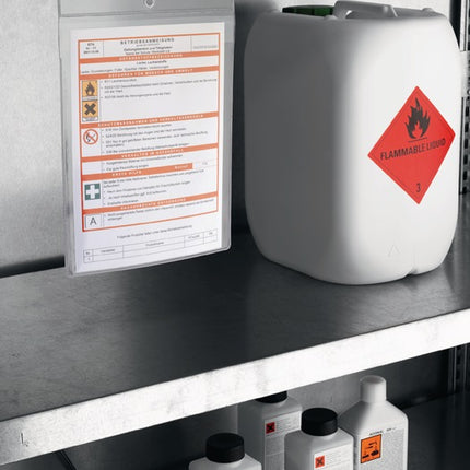 Wytrzymała kieszeń na plakat DIN A4 ( 9000492400 ) przezroczysta z oczkiem