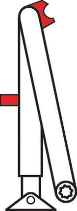 Dormakaba zatrzaskowe ramię blokady otwarcia ( 3000255078 ) srebrny łącznik blokady otwarcia