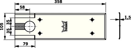Pokrywa Dormakaba ( 3000207310 ) BTS 80 / BTS 80 F / BTS 80 EMB / BTS