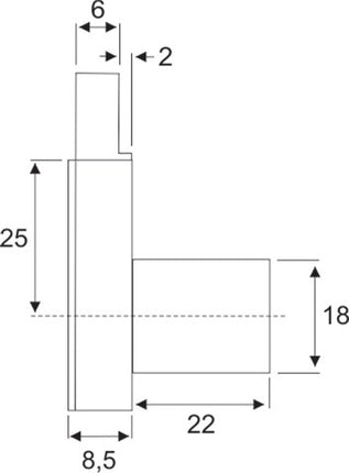 Blokada przykręcana BMB ( 3000271830 ) rozstaw 25 mm różne blokady