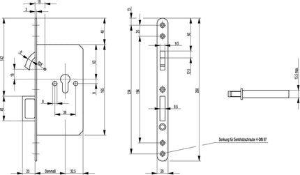 BKS Blokada śruby kompasu 0353 ( 3000250761 ) Śruba kompasu / uchwyt sprężynowy 20 x 260 mm