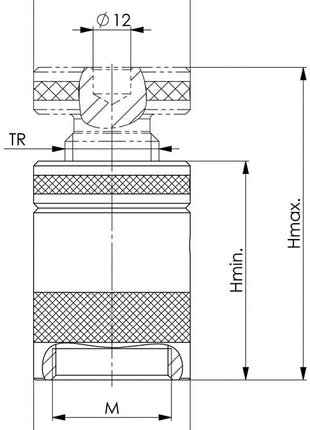 AMF Schraubbock Nr. 6400 ( 4000833115 ) Größe 100 Höhe 70 - 100 mm