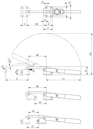 Tendeur de fermeture AMF n° 6847 ( 4000833522 ) taille 5