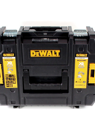 Sierra de calar pendular a batería DeWalt DCS 334 NT 18V sin escobillas + 1x batería 4.0Ah + TSTAK - sin cargador