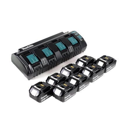 Makita Power Source Kit 18V mit DC 18 SF 4-fach Ladegerät + 8x BL1840B Akku 4,0Ah - Toolbrothers
