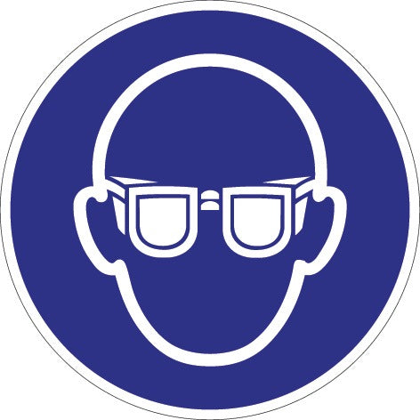 Obowiązkowy znak ASR A1.3/DIN EN ISO 7010 ( 9000477500 ) Stosować ochronę oczu