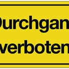 Znak informacyjny ( 3000277105 ) Przejście zabronione Tworzywo sztuczne