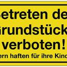 Znak ( 3000277178 ) Zakaz wstępu na teren nieruchomości Tworzywo sztuczne