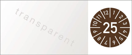 Roczna naklejka inspekcyjna na kabel (9000477112) W25xL60 mm folia