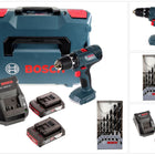 Bosch Professional GSR 18V-21 Akku Bohrschrauber 18V 55Nm + 2x Akku 2,0Ah + Ladegerät + Holzbohrer Set + L-Boxx - Toolbrothers