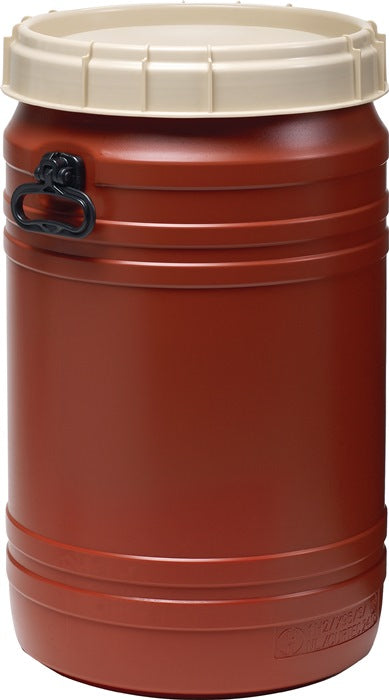 Bęben z szeroką szyjką ( 9000450115 ) 75 l brązowy z beżową pokrywą Otwór wlewowy Ø 354 mm