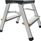 Składane stopnie ( 9000465010 ) Stopnie wraz z platformą 2 aluminiowe z antypoślizgowym żebrowaniem