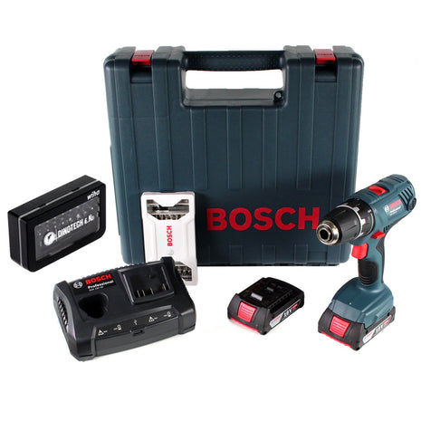 Bosch Professional GSR 18V-21 Akku Bohrschrauber 18V 55Nm + 2x Akku 2,0Ah + Ladegerät + Bit-Set + Koffer - Toolbrothers