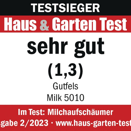 Spieniacz do mleka MILK 5010 ( 4000896639 ) 500 W stal nierdzewna 1035 g czerwony/niebieski